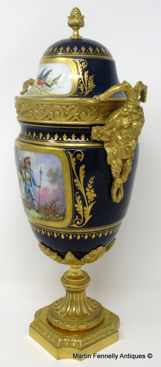 048 Sold French Sevres Porcelain Ormolu Mounted Urn Exceptional Quality 19thCt - Image 2