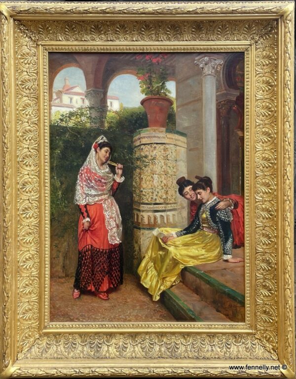 871 Sold John Bagnold Burgess, R.A. (1830-1897) - Oil on Canvas