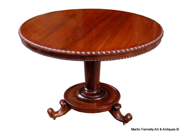 625 Sold William IV Rosewood Centre - Dining table - Circa 1830