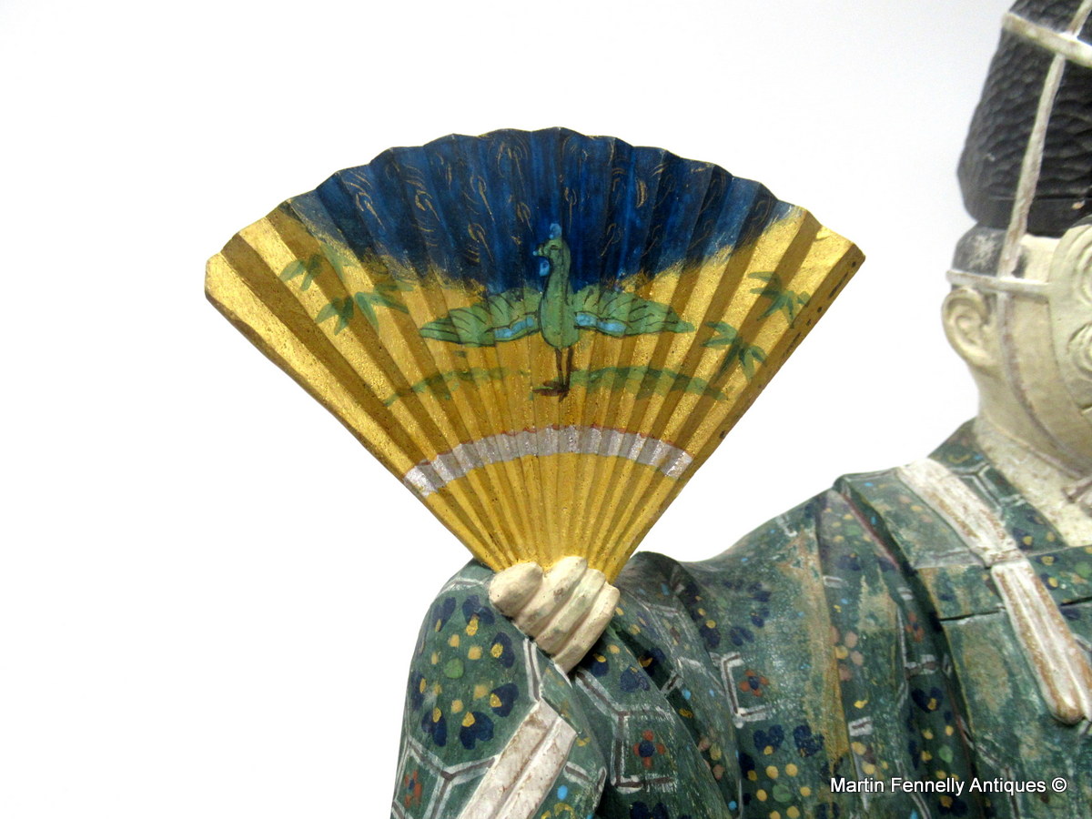662 Sold Rare Japanese Edo Period Nohmen - Nohgaku Wooden Sculpture - Image 4