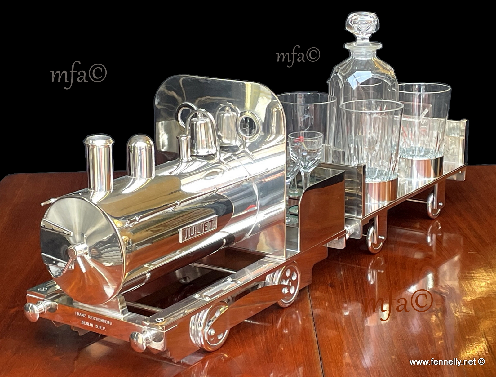 353 Franz Richenberg Berlin DRP - 1905 - Juliet - Cocktail Bar Silver Plated - Image 2