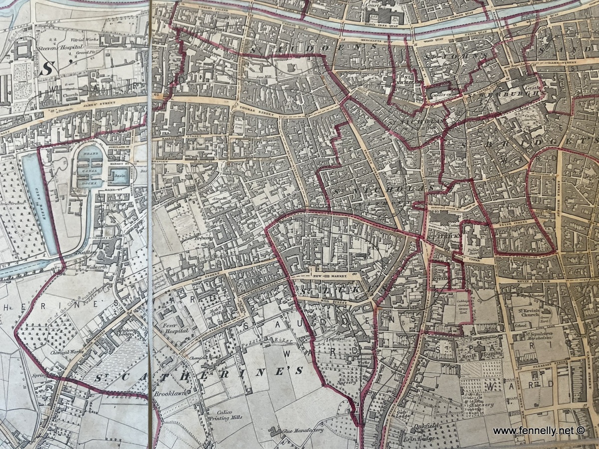 387 Sold Municipal Aera Map of Dublin - 1837 Ordnance Survey - Sir Thomas Larcom - Image 3