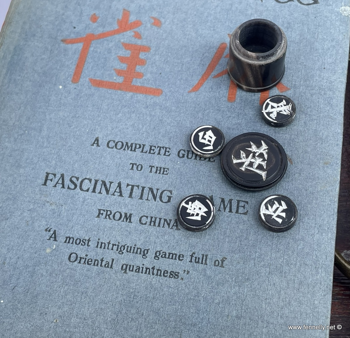 088 Sold Mah Jongg Boxed Game - Circa 1920 Complete with Instruction Book - Image 8