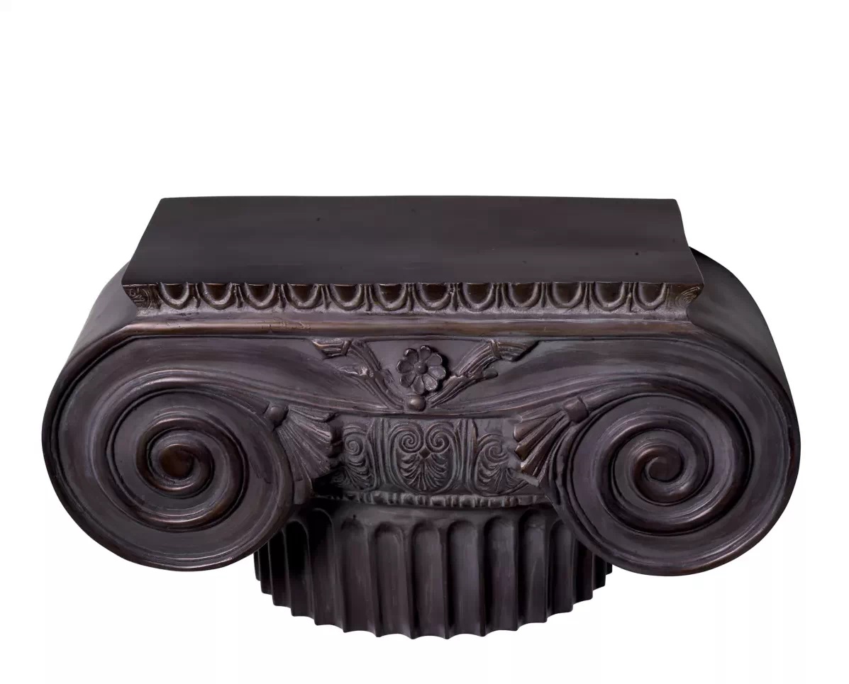 264 Sold Pair of Decorative Artemis Capital Stands - Cast Metal - Image 4