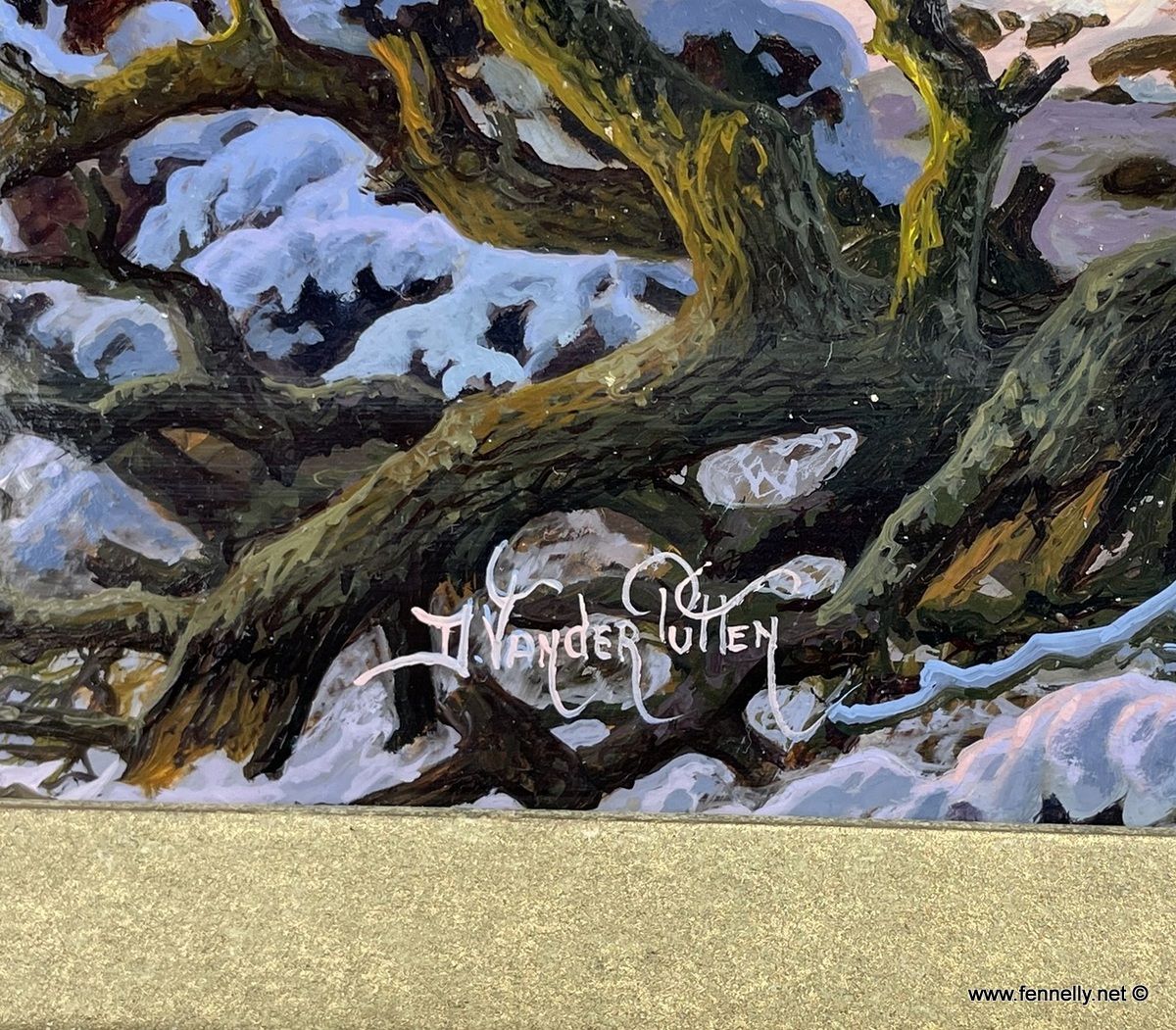 851 Sold Daniel Van der Putten - Dunguaire Castle - Galway - Oil Painting on Panel - Image 3