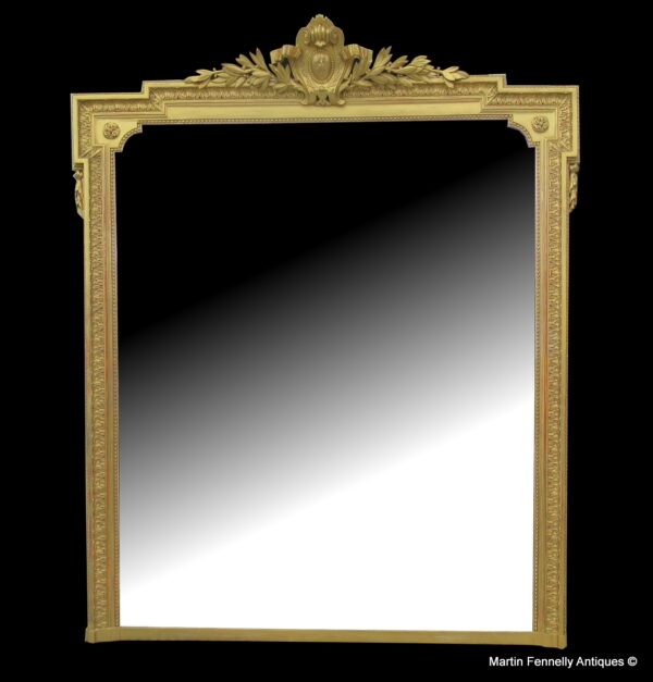 924 Sold Beautiful Antique French Mirror Circa 1880 - Large - Lovely Patina
