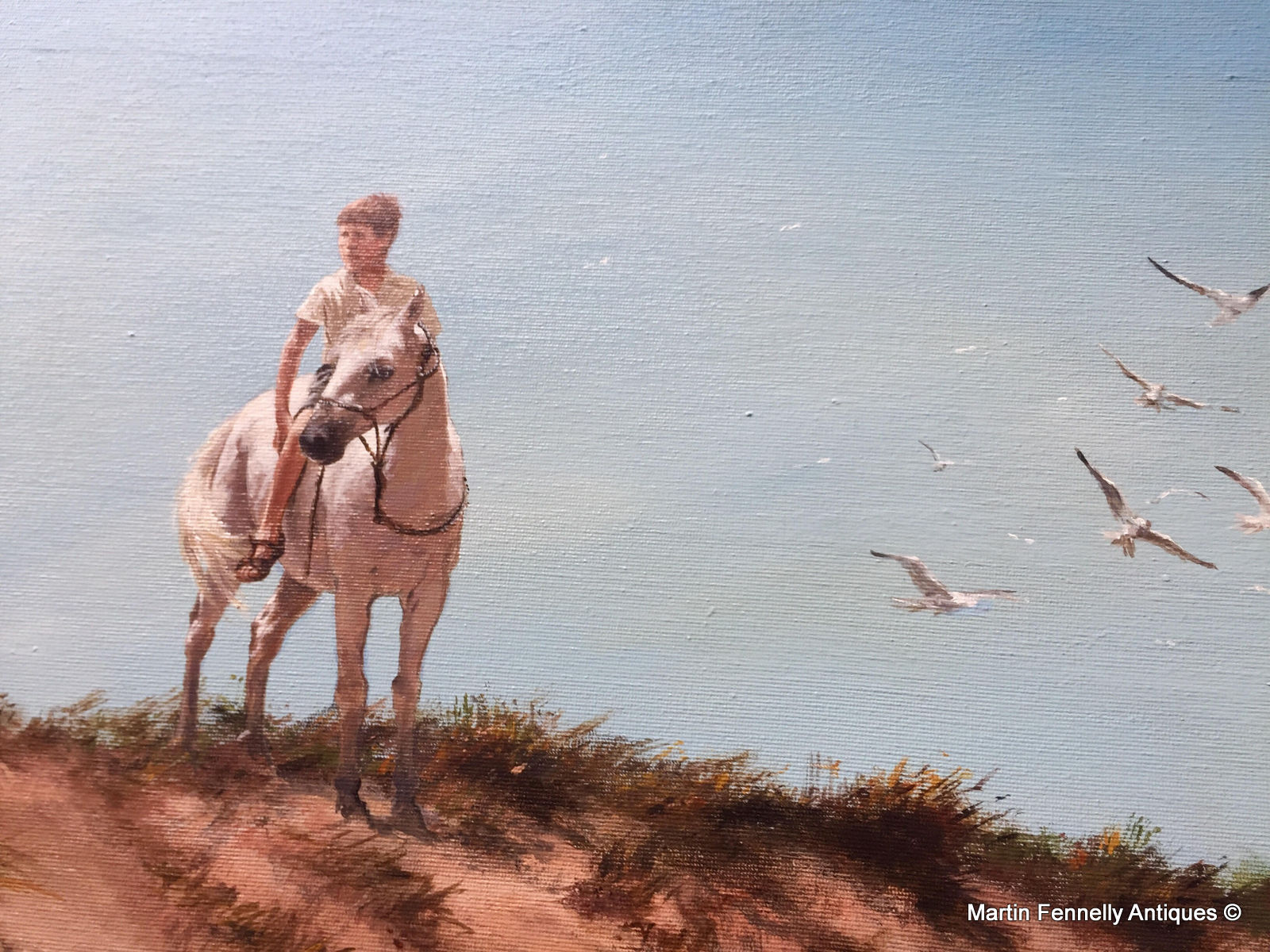 504 Ted Jones - Oil on Canvas - 'A Fine Holiday' - Circa 1992 - Image 2