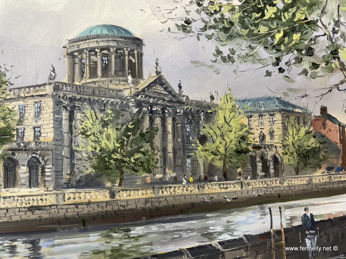 010 Sold The Four Courts Dublin - Oil on Board - Colin Gibson - Image 2