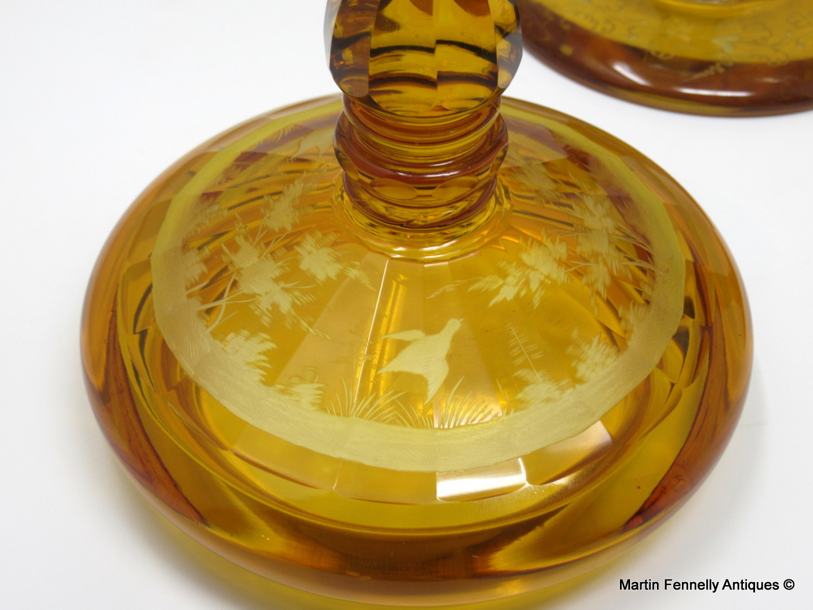 775 Sold Superb Pair of Bohemian Czech lidded Goblets - Circa 1850 - Image 6