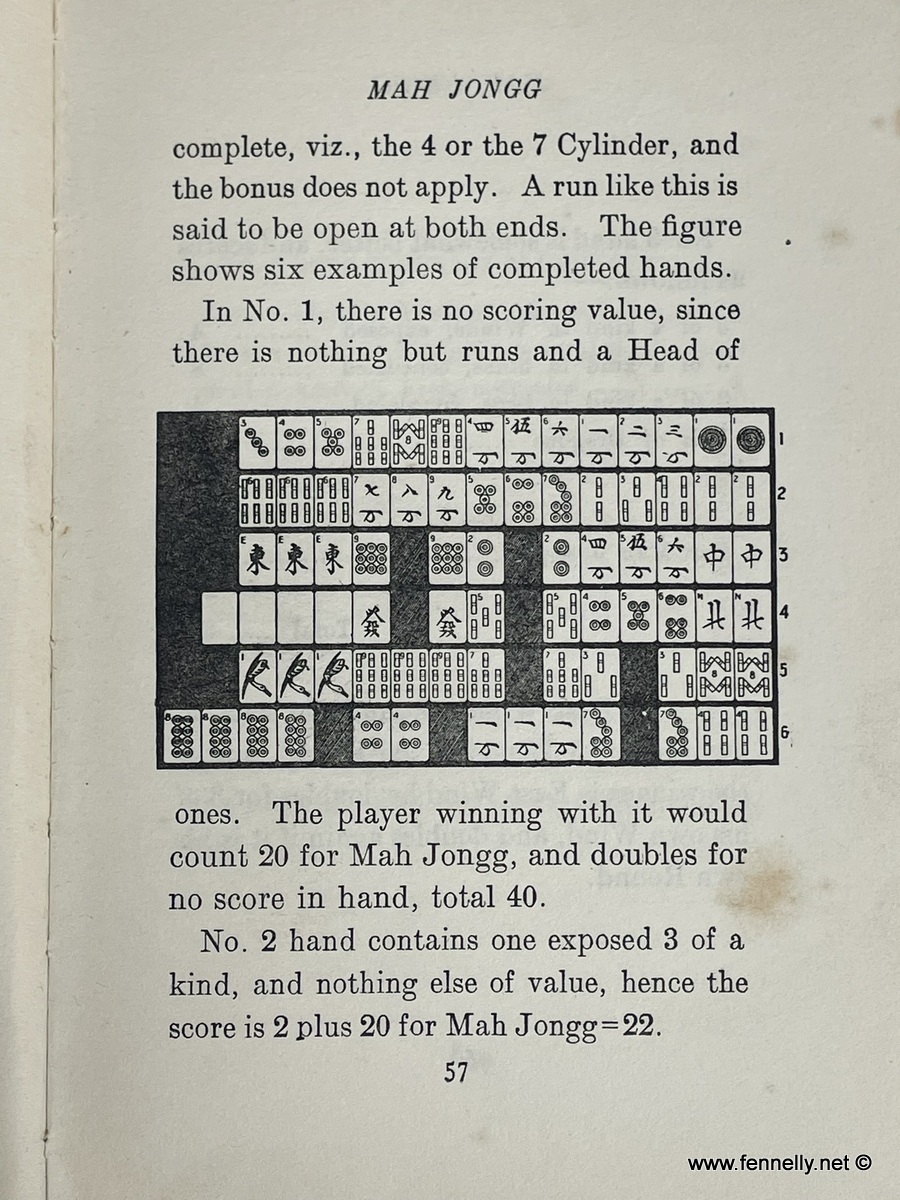 088 Sold Mah Jongg Boxed Game - Circa 1920 Complete with Instruction Book - Image 4