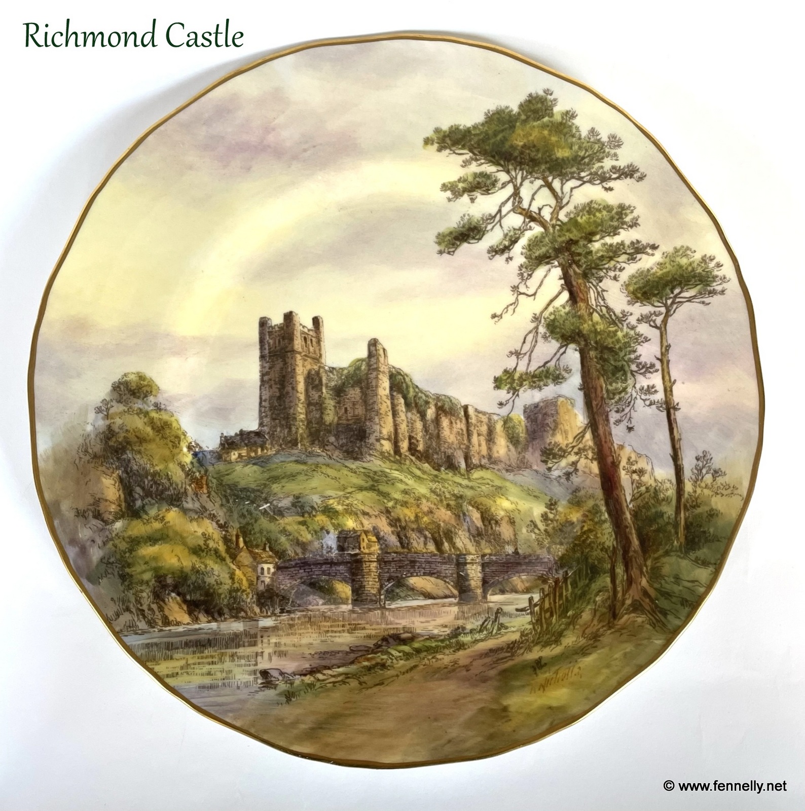 121 Sold Set of 4 Royal Worcester Cabinet Plates - Circa 1920 - Hand Painted - Signed - Image 2