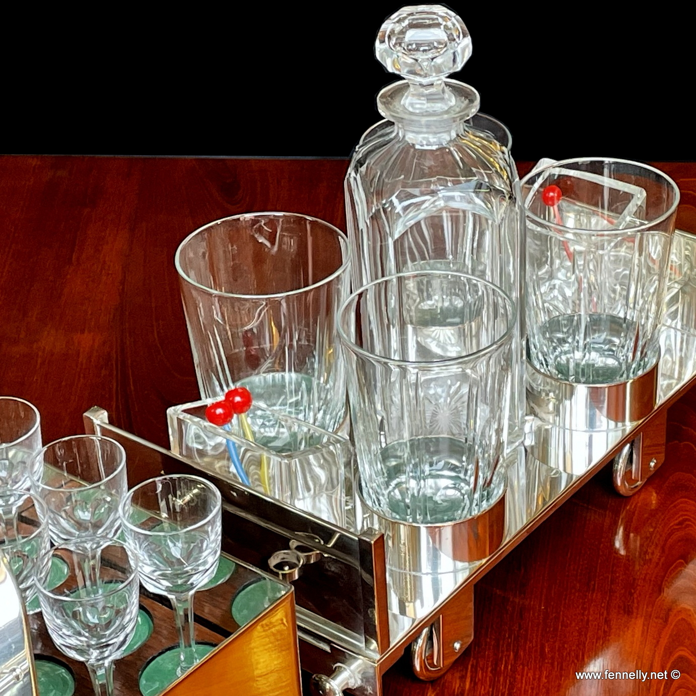 353 Franz Richenberg Berlin DRP - 1905 - Juliet - Cocktail Bar Silver Plated - Image 4