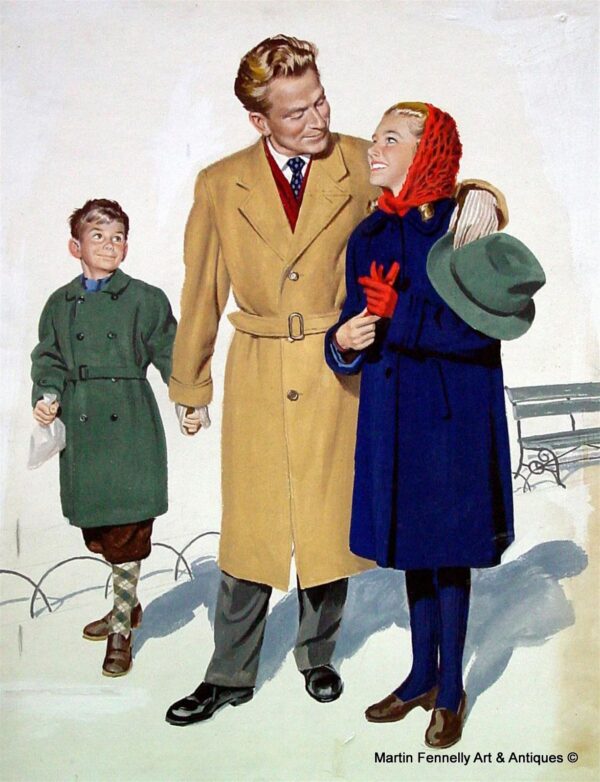 M051 Danish Watercolour Jørgen Myller Circa 1960 - Rare