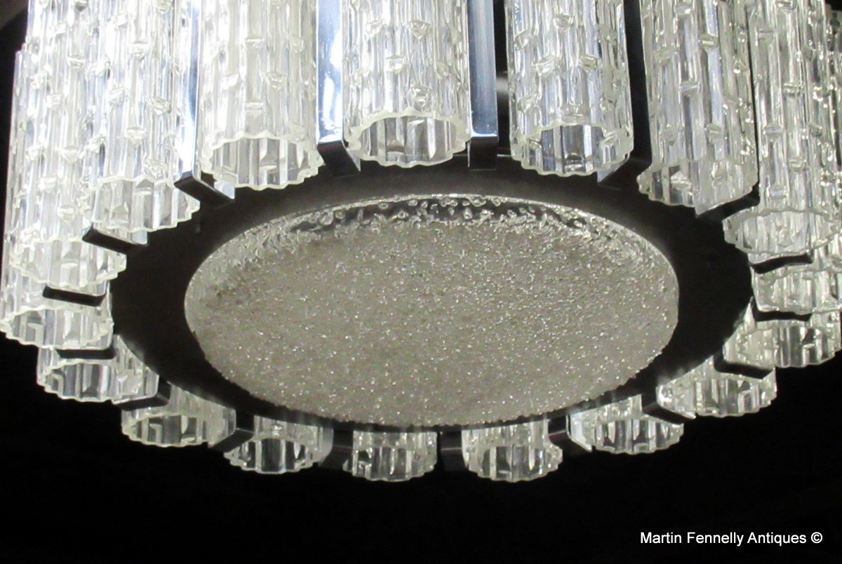 748 Sold Pair Period Mazzega Italian Chandeliers - Circa 1950 - Murano - Image 3