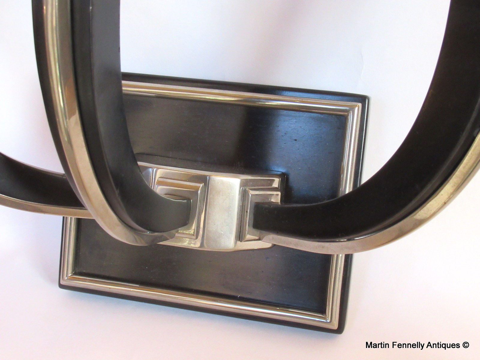 051 Sold Superb Pair of Art Deco Three Arm Wall Sconces - Circa 1940 - Image 6