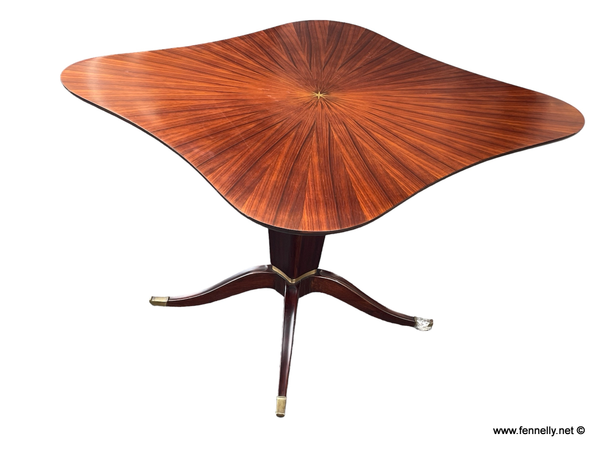 003 Paolo Buffa Dining Table and Chairs - Italian - Rosewood Circa 1950 - Image 5