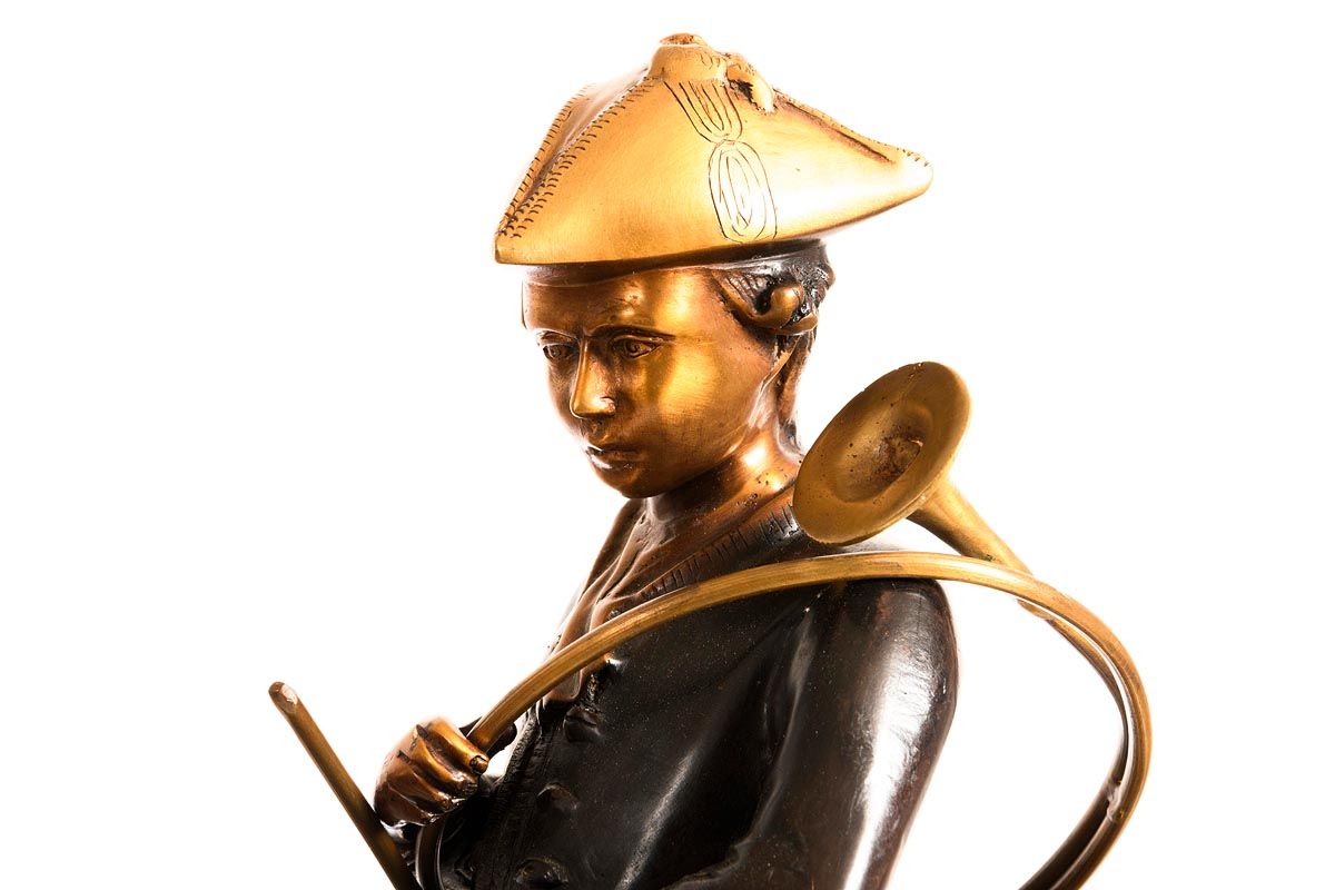 028 Large Bronze Sculpture of a Young Man on Horseback - Image 7