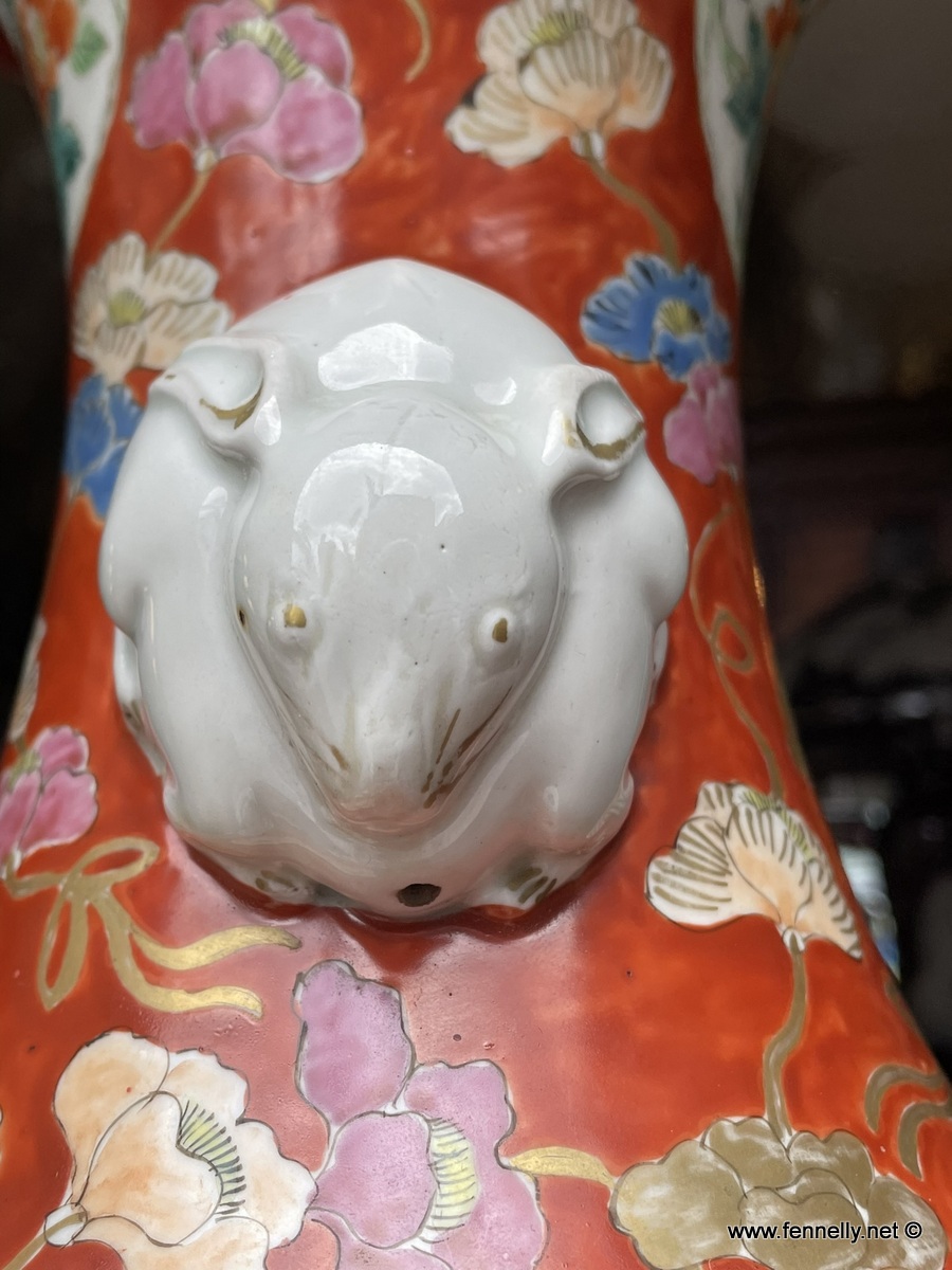 041 Pair of Late 19th Century Japanese Vases - Large Size - Image 6