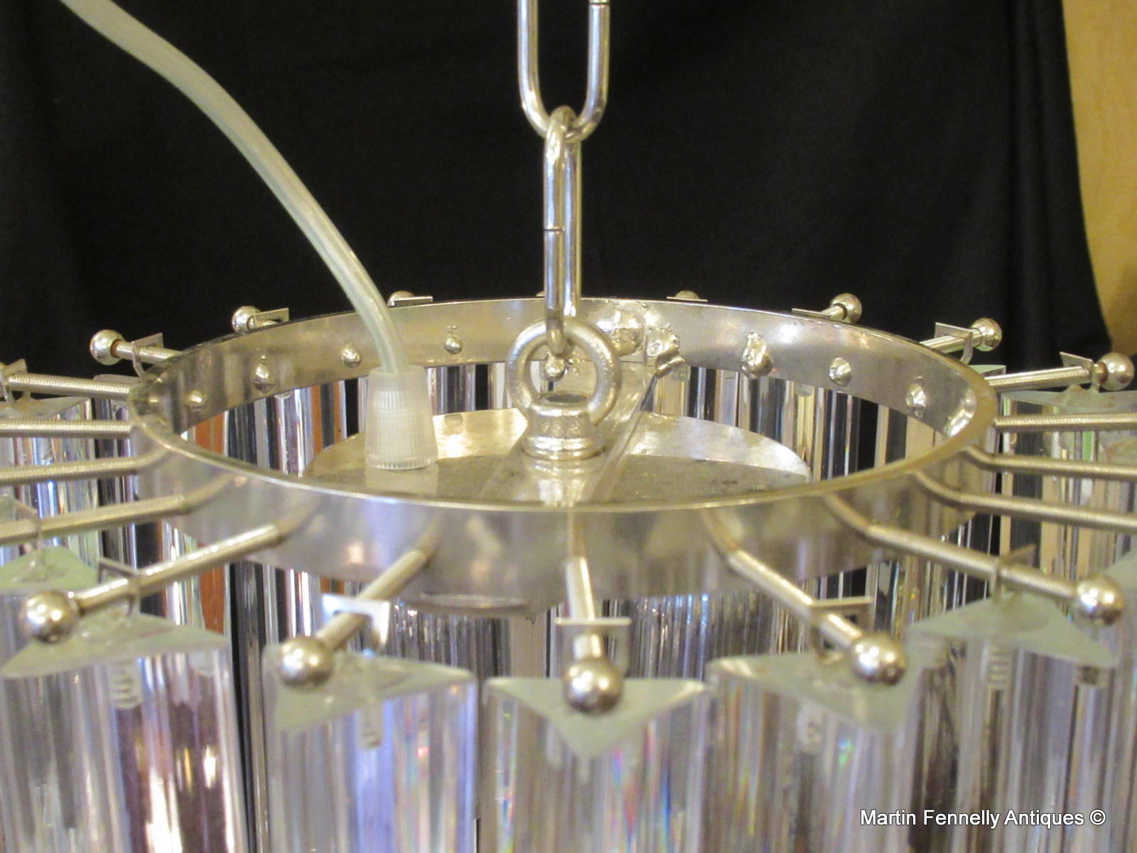 891 Sold Chandelier - Venini - Italy - Superb Mid Century Dynamic Design Circa 1960 - Image 3