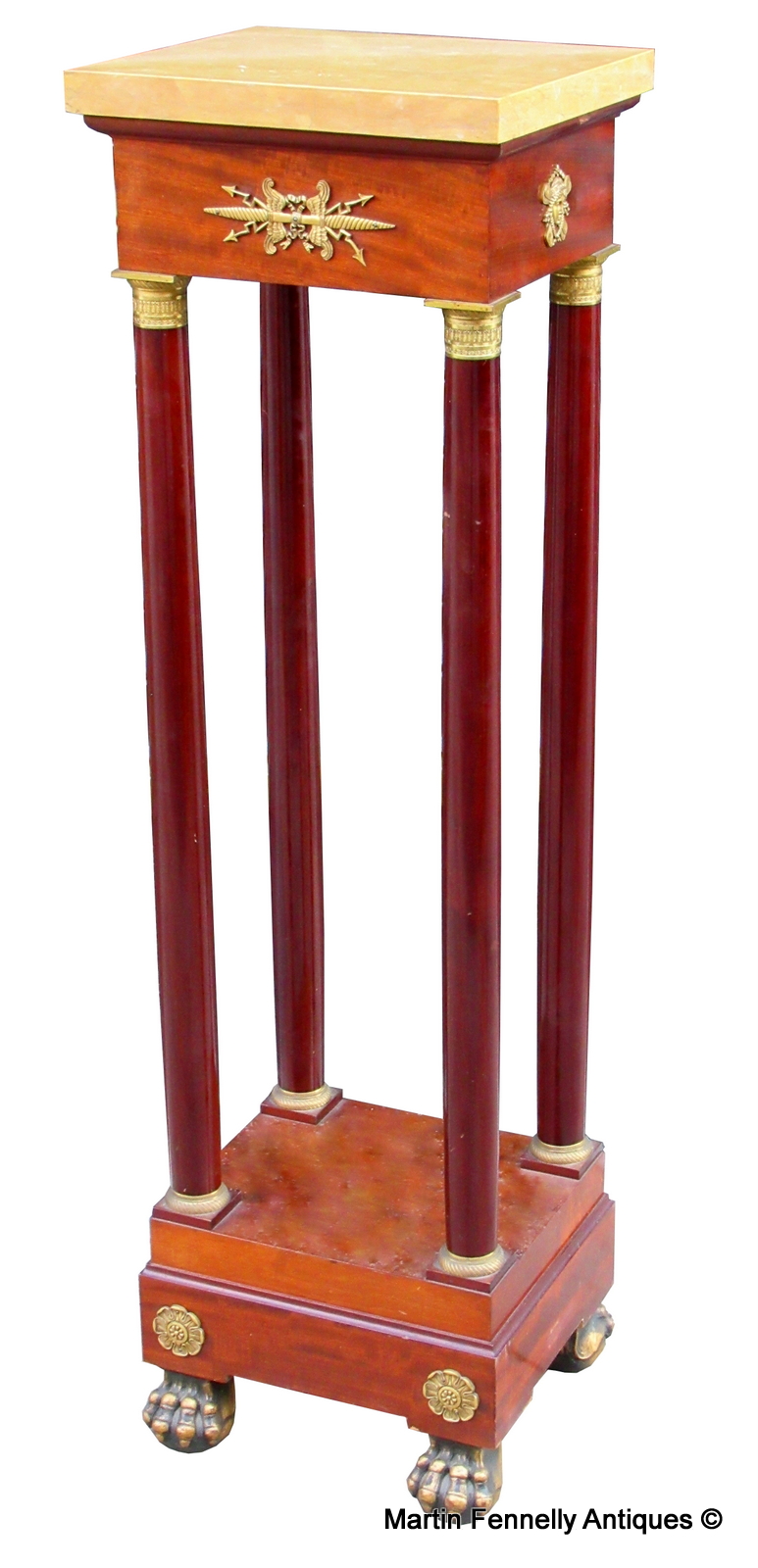 232 Sold Pair of Mahogany H.F. Jansen and Zonen, Amsterdam Pedestals - Superb - Image 2