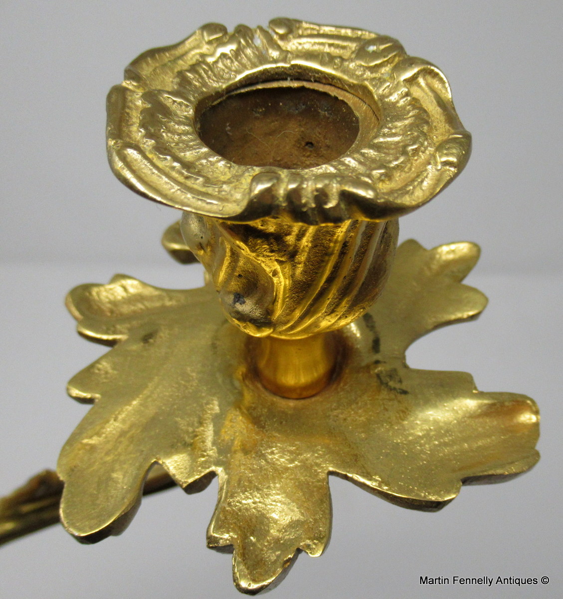 653 Sold Set Four Gilt Bronze French Rococo Wall Lights Appliques late 19thCt - Image 7