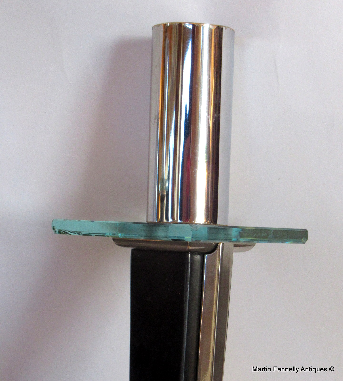 051 Sold Superb Pair of Art Deco Three Arm Wall Sconces - Circa 1940 - Image 5