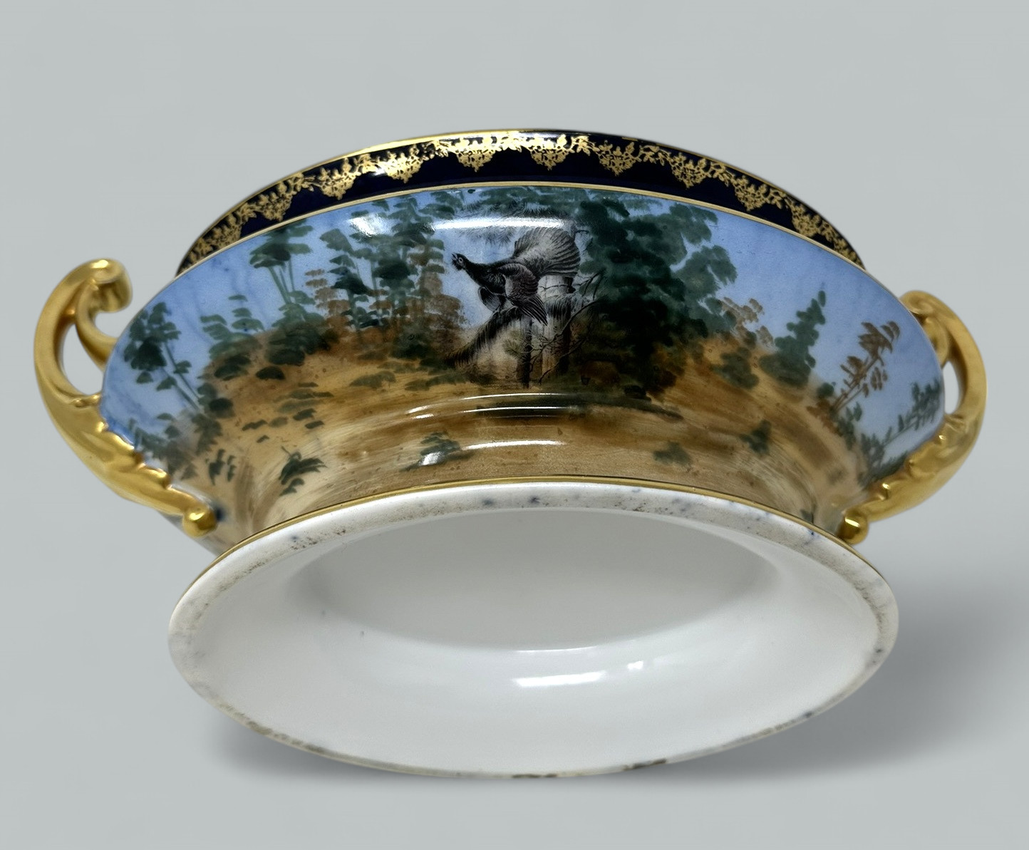758 Sold Antique Epiag Royal Czechoslovakian Porcelain Hand Painted Tureen Centerpiece - Image 6