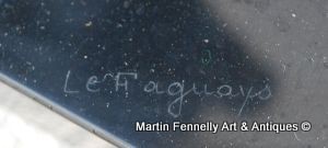 128 Sold Pierre Le Faguays 'Tropheé' a green patinated bronze figural Group, circa 1925 - Image 4