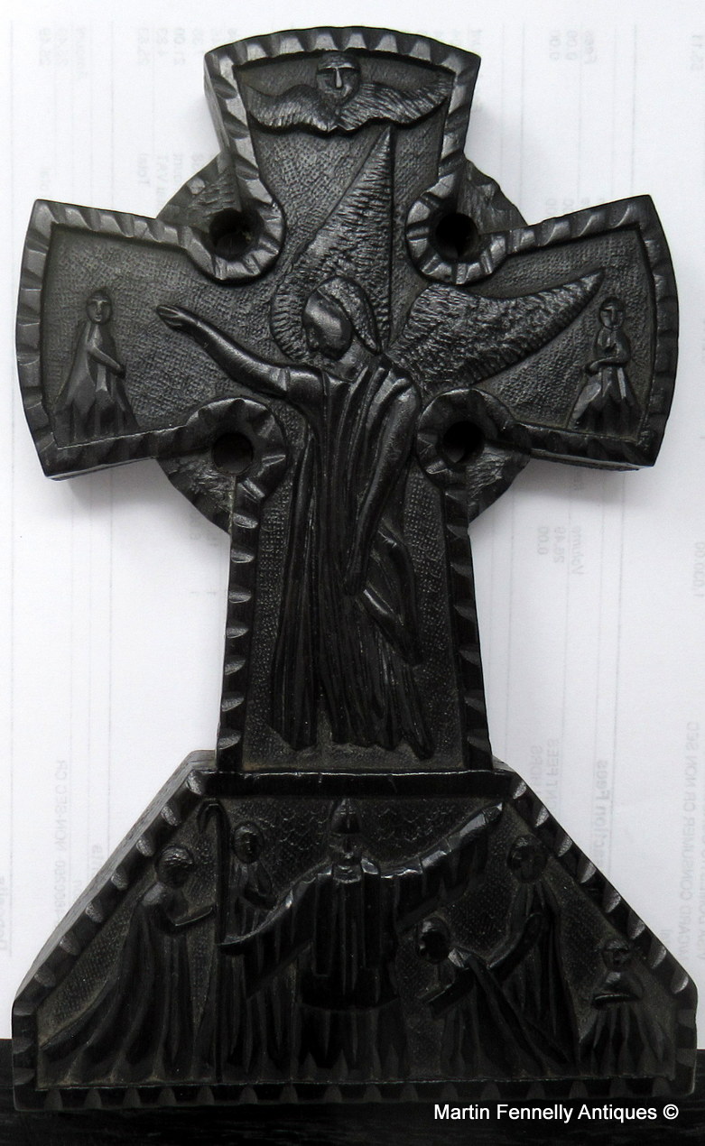 682 Sold Rare Irish Carved Bog Oak Book Slide Attrib. to Cornelius Goggin Dublin Ireland 19Ct - Image 5