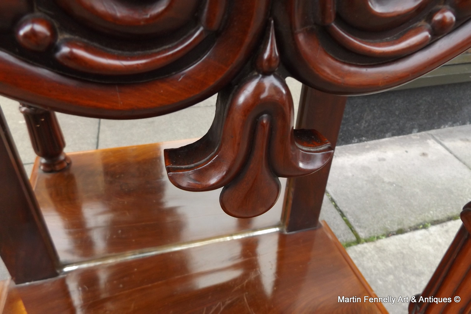 540 Sold Irish Mahogany Console Table - Circa 1860 - Victorian - Image 3