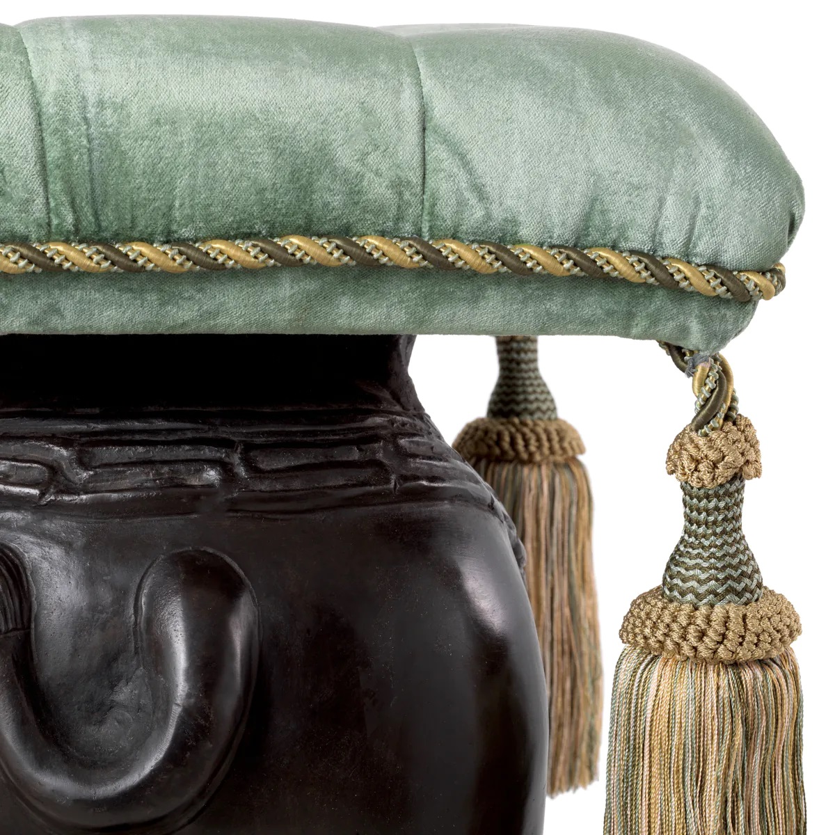 M195 Pair of Bronze Elephant Stools - Eichholtz Designed - Image 7