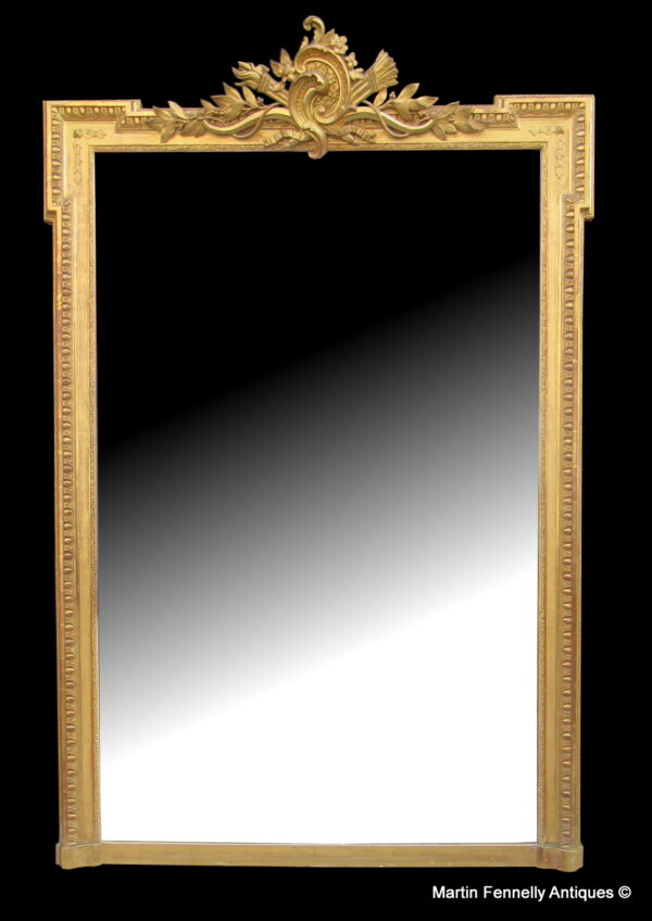 515 Sold Antique Large French Mirror - Excellent Quality - Circa 1880