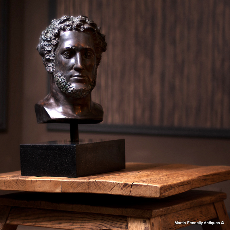 004 Bronze Bust - Alexander The Great - Classical Elegance - Image 2