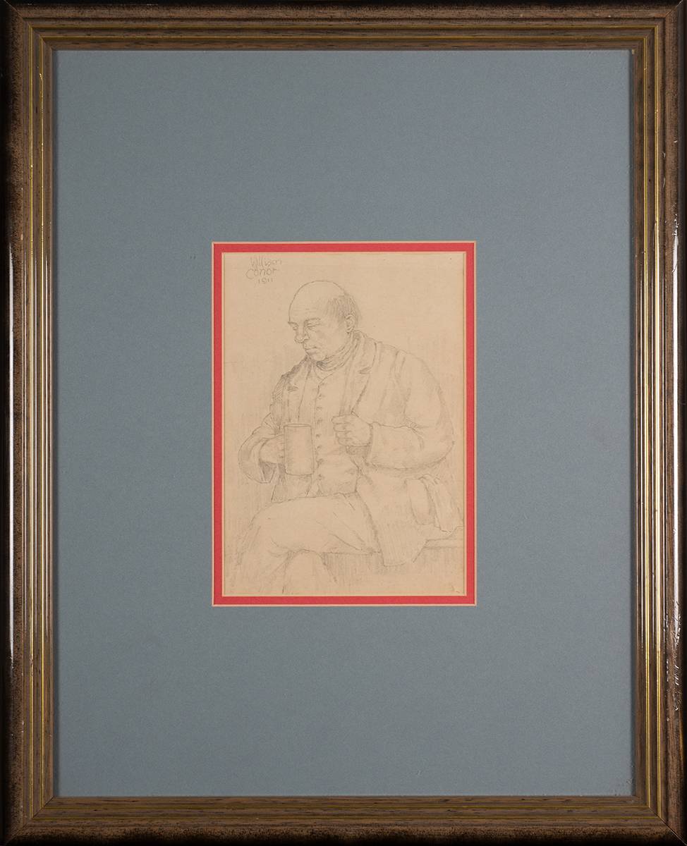 102 Portrait of a Gentleman, 1911 William Conor OBE RHA RUA ROI (1881-1968) - Image 2