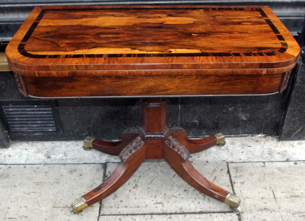 604 Regency Rosewood Games Table - English - Excellent Quality - Image 2