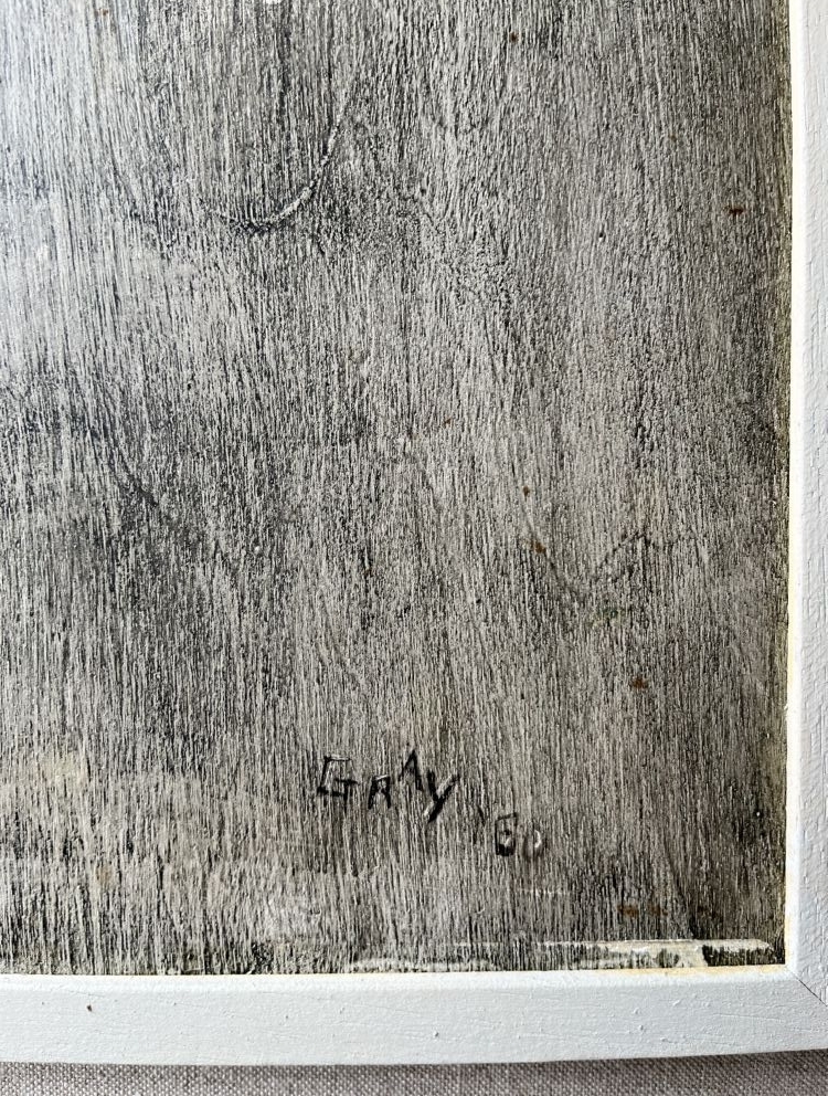 059 Adam and Eve - Reginald Gray - Tempera on Wood Panel - Framed - Image 3