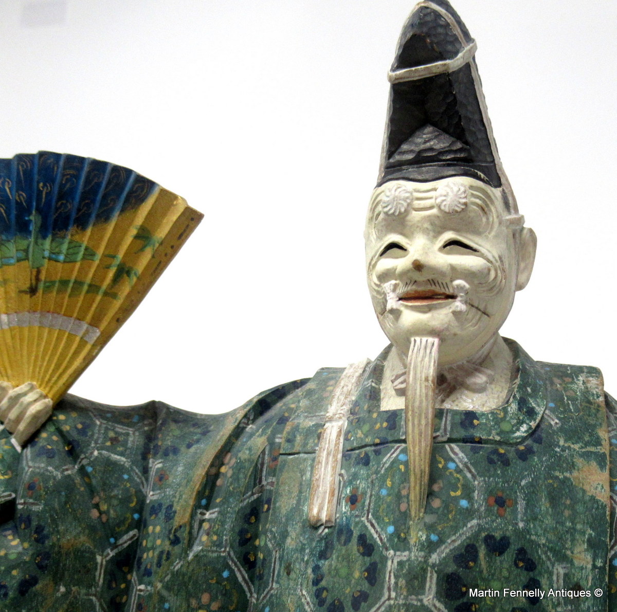 662 Sold Rare Japanese Edo Period Nohmen - Nohgaku Wooden Sculpture - Image 5