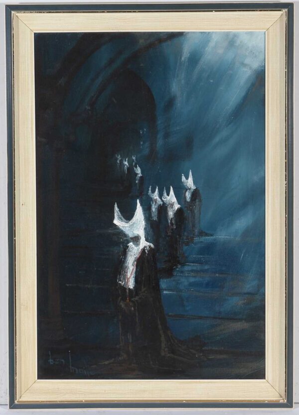 064 Sold 'Daughters of Charity at Night' - Ben Maile - Oilon Board