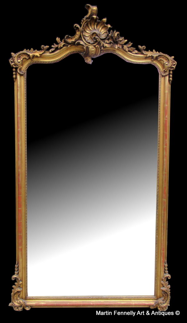822 Sold Beautiful Large Antique French Mirror Circa 1890 - Excellent Quality