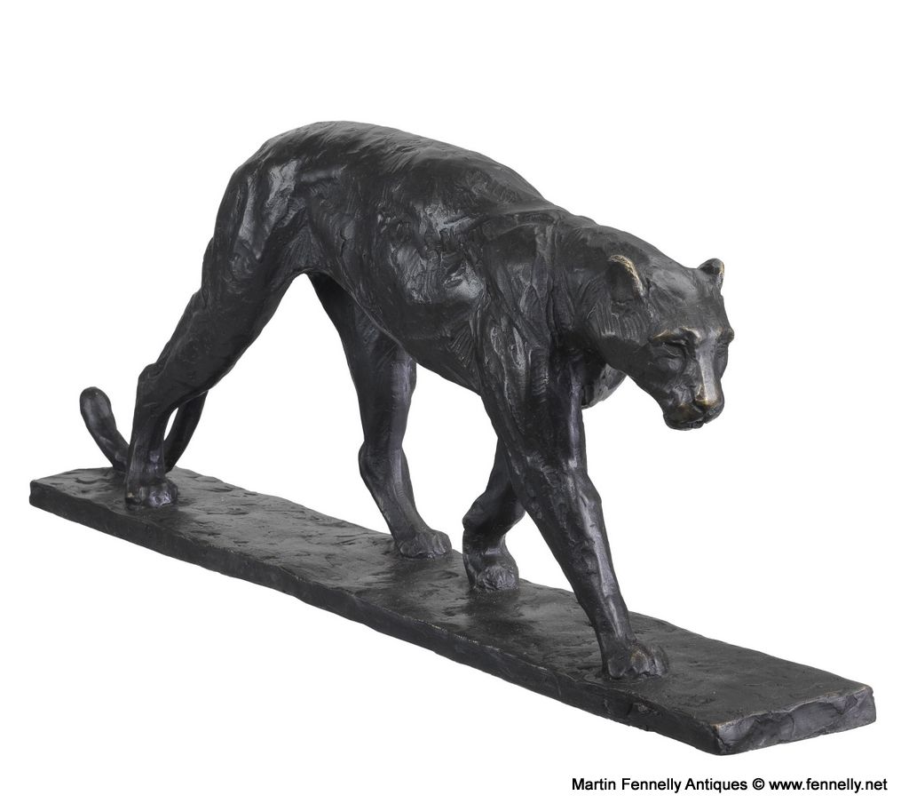 M123 Bronze Statue of Jaguar - Heavy - Art Deco - Bugatti - Image 3