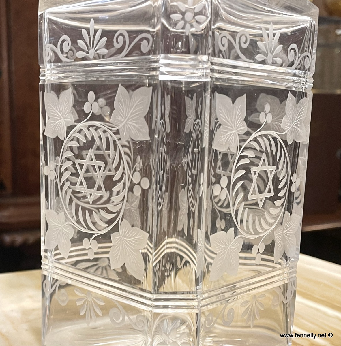 467 French Twin Decanter Tantalus - Circa 1900 - Image 4