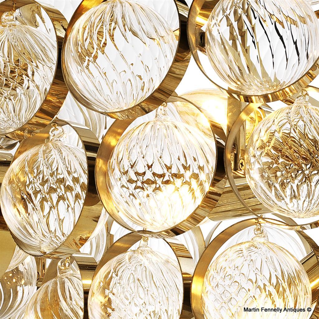 M080 Opera Chandelier by Eichhoiltz - Crystal with Gilt Frame - Image 4