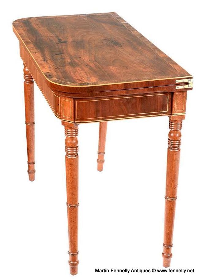527 Fine English Regency Period Mahogany Card Table early 19thCt - Image 5