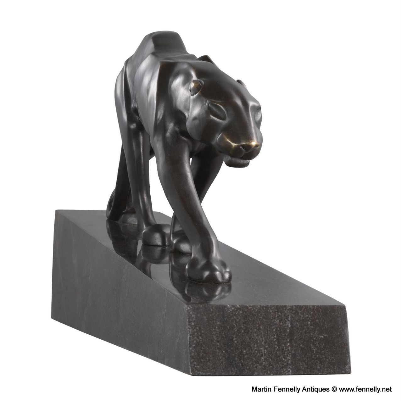 M125 Bronze Statue of Panther - Heavy - Art Deco - Prost - Image 3