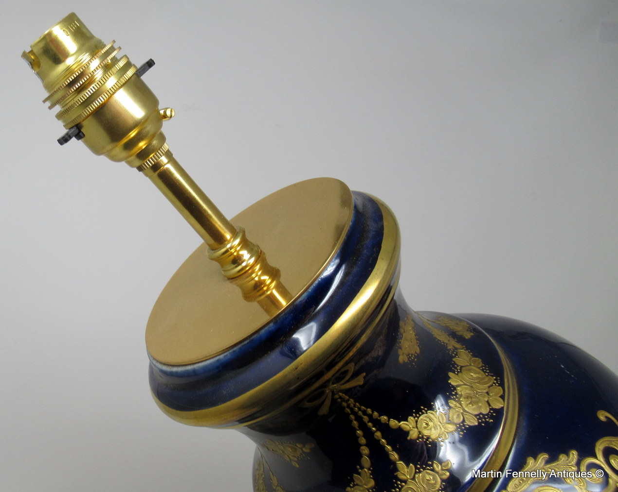 764 Sold Stunning VERY LARGE Pair French Sevres Hand Painted Porcelain Ormolu Lamps 19th Ct - Image 6