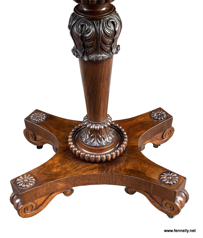 673 Sold Rosewood Work Table - English Circa 1830 - Gillows Lancaster - Image 2