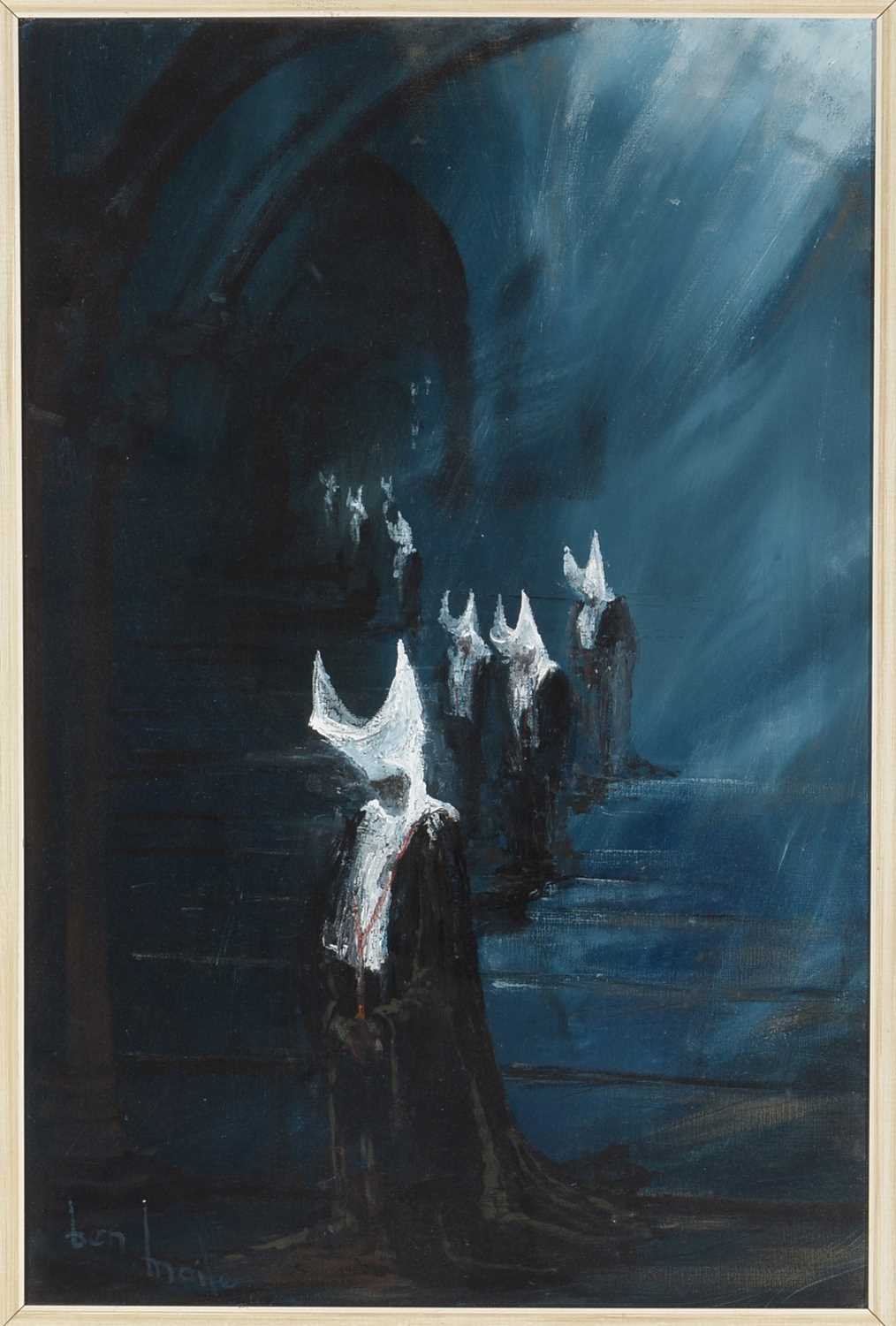 064 Sold 'Daughters of Charity at Night' - Ben Maile - Oilon Board - Image 2