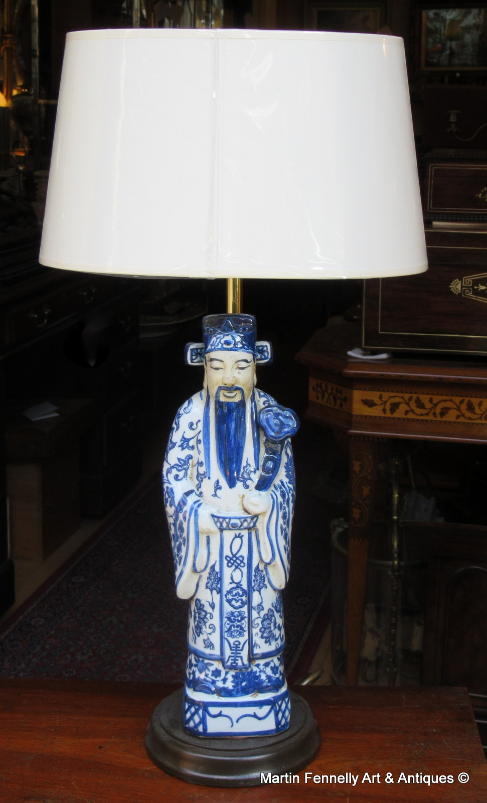 725 Sold Pair of Chinese Lamps - Porcelain - Converted to Electricity - Image 2