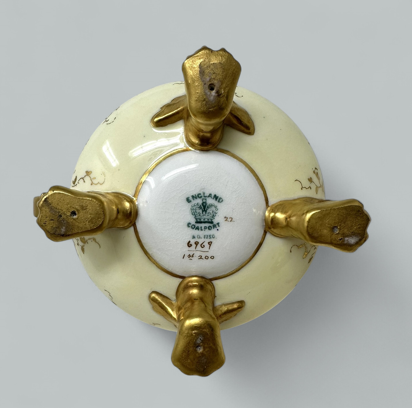 940 Antique Coalport Hand Painted Porcelain Vase Urn English Landscape Painting 1910 - Image 6