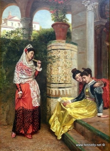 871 Sold John Bagnold Burgess, R.A. (1830-1897) - Oil on Canvas - Image 2